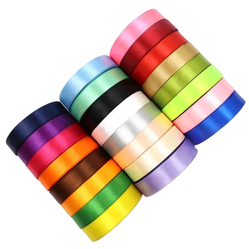 Dynamics Satin Ribbon Gift Packing Solid Color Ribbon Recycled 100% Polyester Satin Ribbon