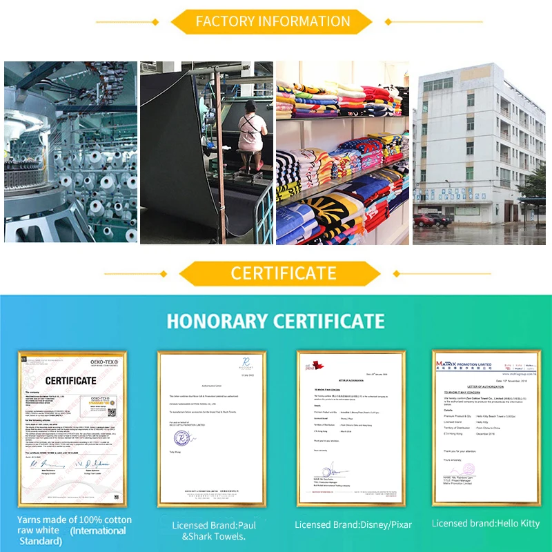 Factory Direct Sales cotton customized design brand name reactive printing beach towel