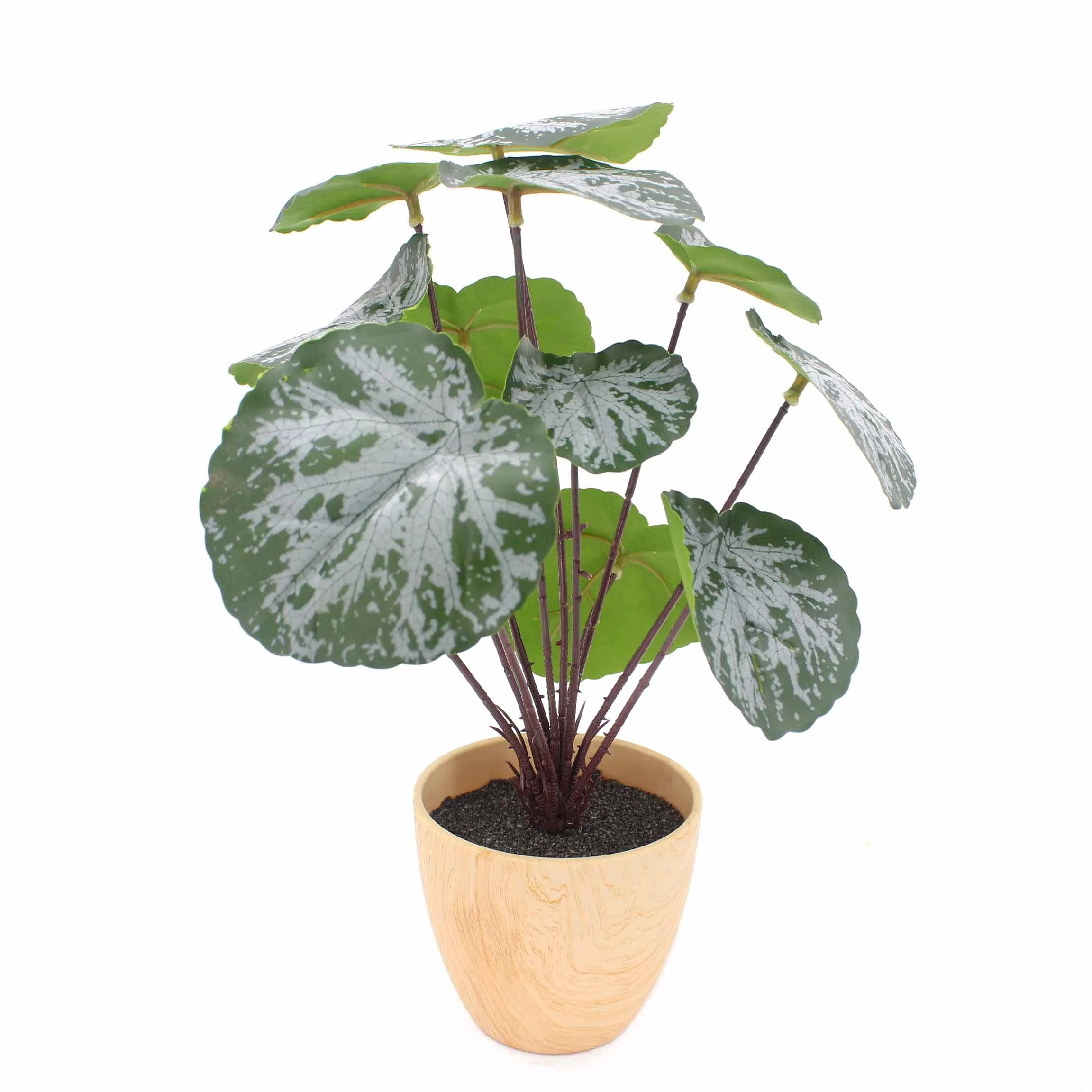 hot sale indoor home Decor Artificial Potted Tree Leaf plastic leaves Palm Foliage Artificial Plant