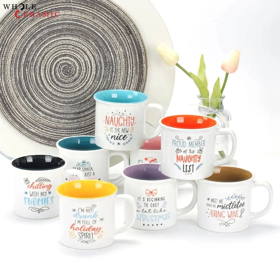 Original Customizable Stoneware Coffee Mug With Logo 16 Oz White Lego