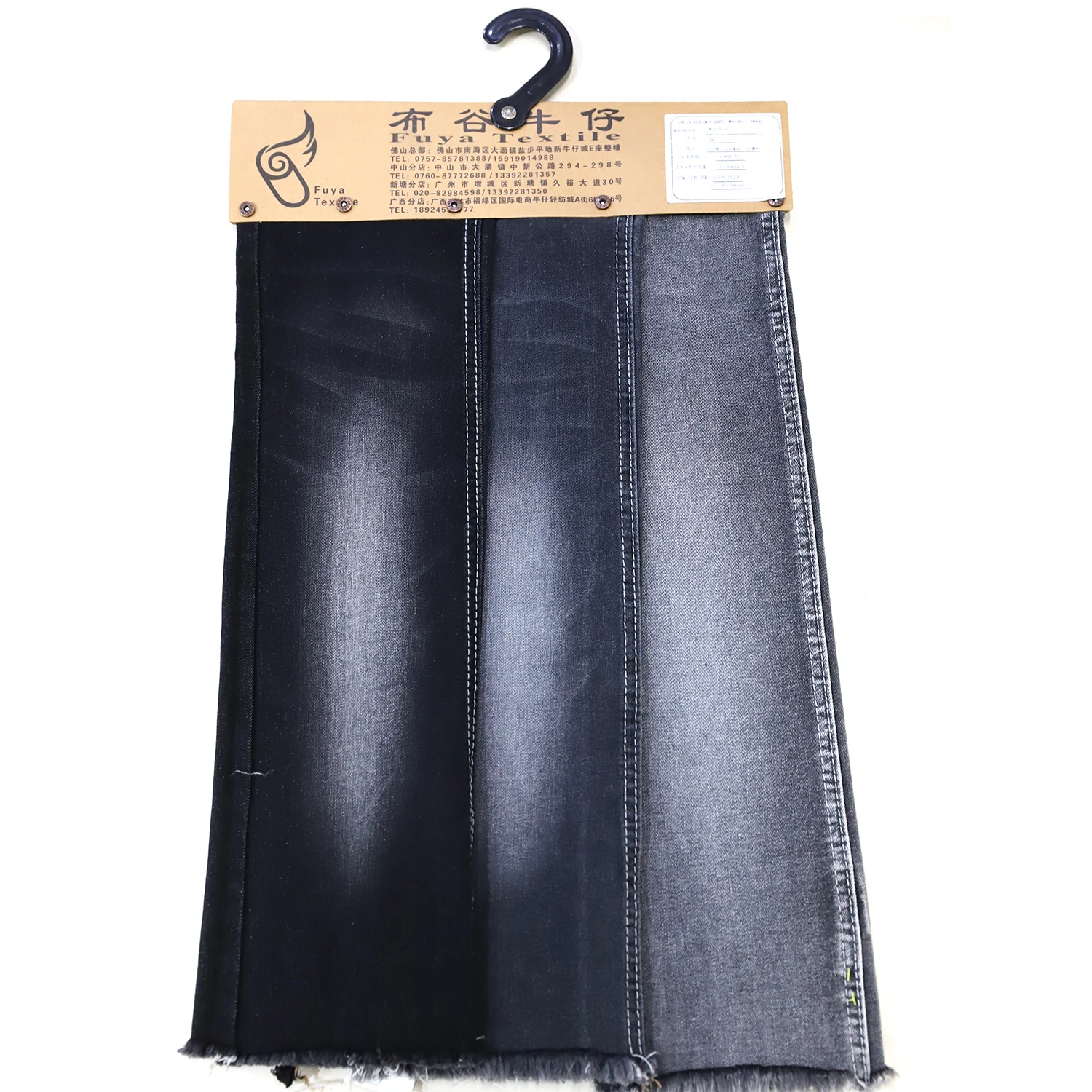 10.1 oz Stretch Jeans Fabric Cotton/Poly/Rayon/Spandex Roll of Denim Fabric High Quality