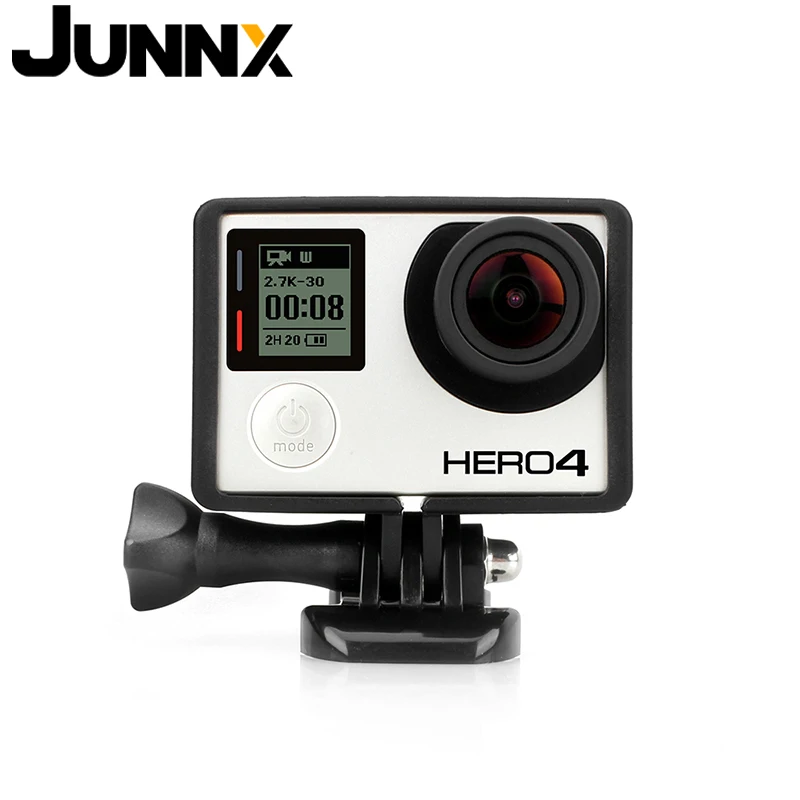 JUNNX Go Pro Camera 4 3 Shell Cover Protective Frame Tripod Mount Base Screw Accessories Case for Gopro Hero 4 3 Hero3