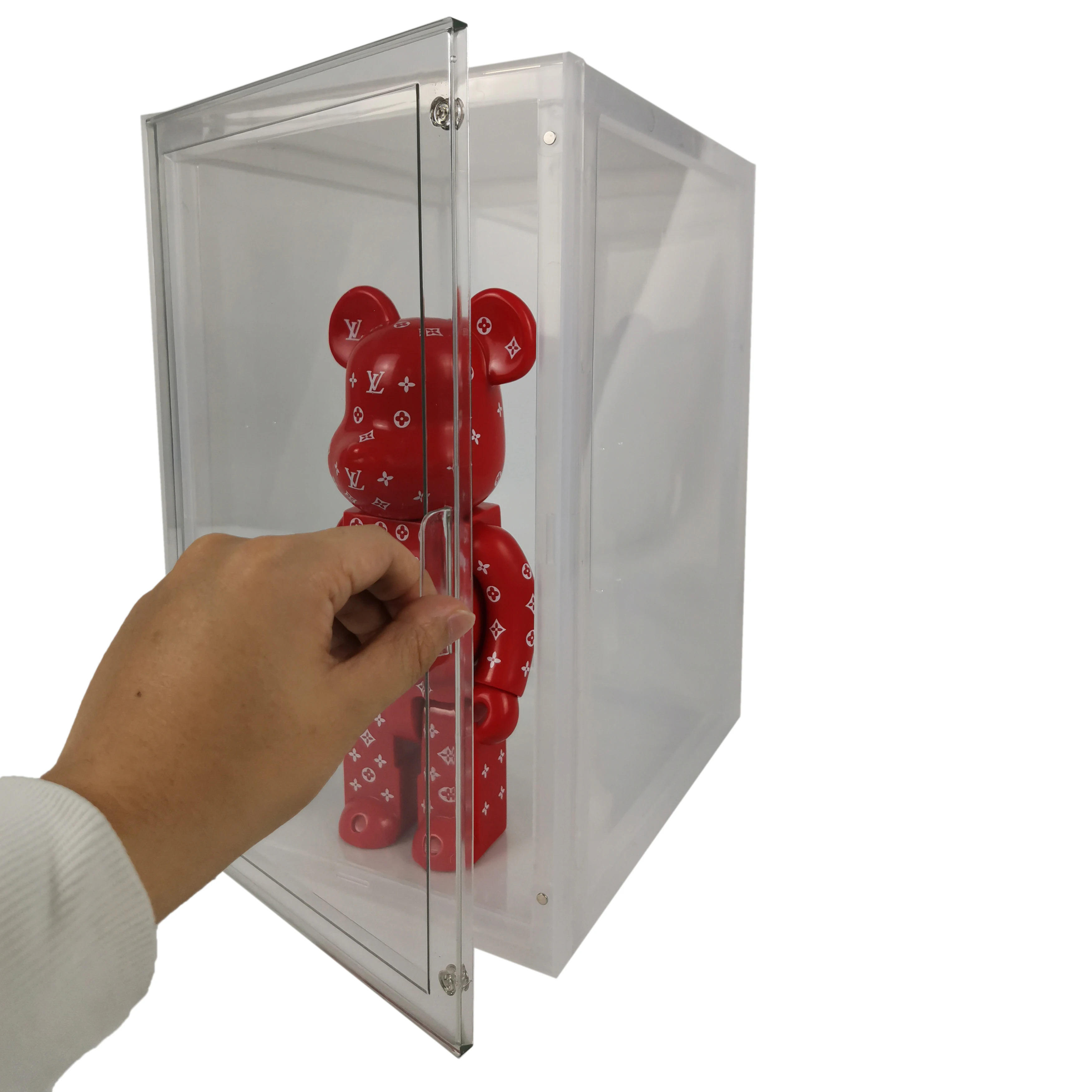 Factory Customized LED Light Shop Show Clear Box PVC Figure Display Cabinet Toy LED Display Case