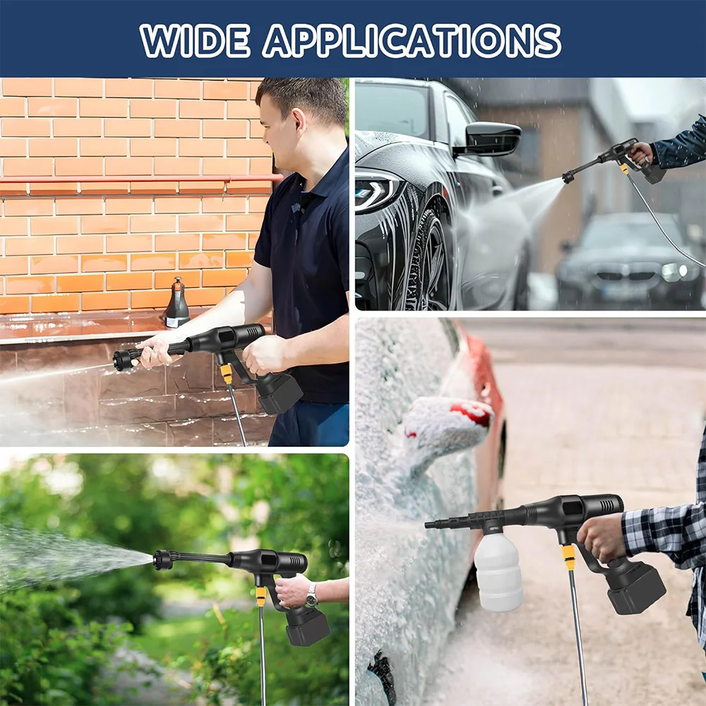 Chinese Manufacturer Cordless Electric 986Psi High Pressure Water Gun For Car Wash