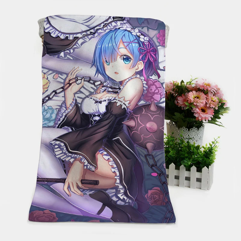 Thermal transfer cartoon anime printing towel wholesale Foreign trade towel to map custom