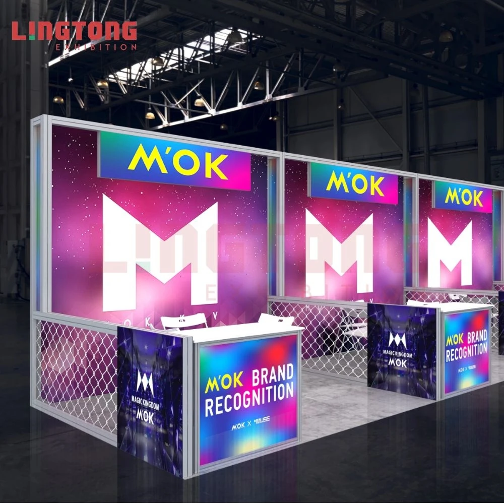 3mX3m Customized aluminum extrusion shell scheme booth stand special design for expo for tradeshow