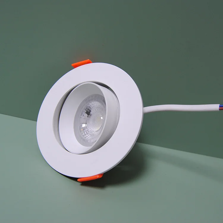 Indoor Lighting Round Square Recessed adjustable Smd Downlight 3w 5w 7w Ceiling Led Spot Light 110v 220v