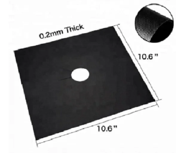 
27cmx27cmx0.2mm hot sale Factory Customized stove top cover 