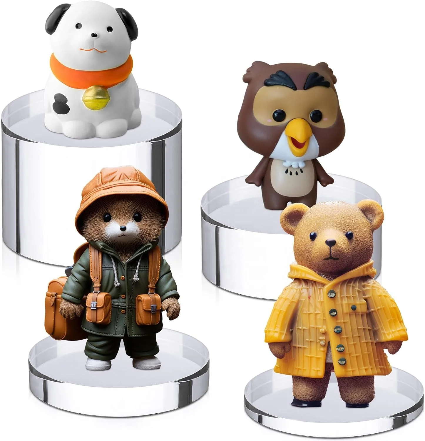 Прозрачный изготовленный на заказ акриловый блок дисплей Райзер основание блока цилиндров