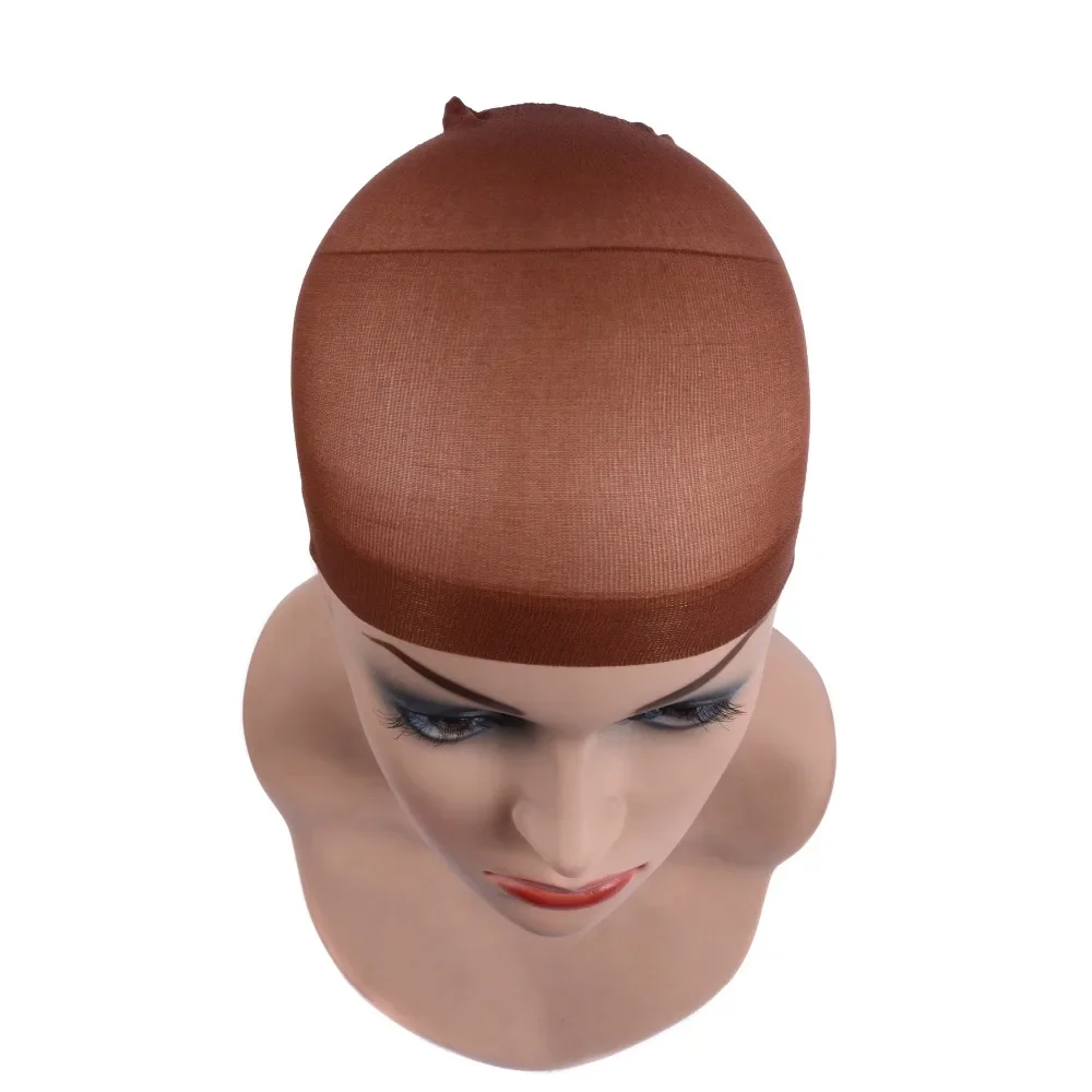 2pcs/bag Hair Mesh Wig Cap Hair Nets Wig Liner Hairnets Snood Glueless Dome Wig Cap  Stretchable Elastic Hair Net