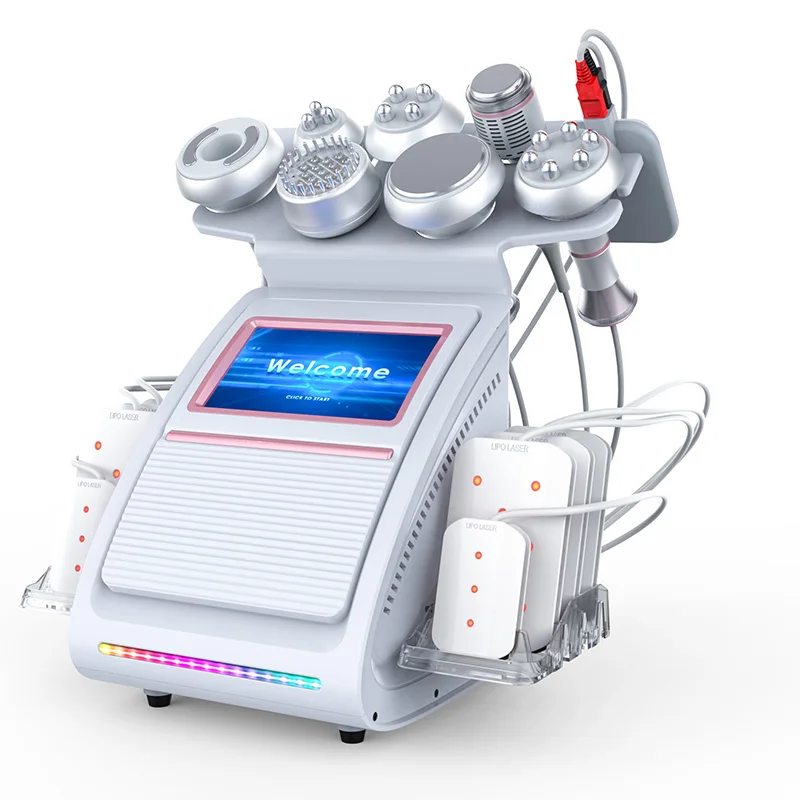 80K Cavitati0n Machine 9 in 1 Radio Frequency Cavitati0n RF Vacuum Body Massage Beauty Device for Arm Waist Thigh Hip Leg