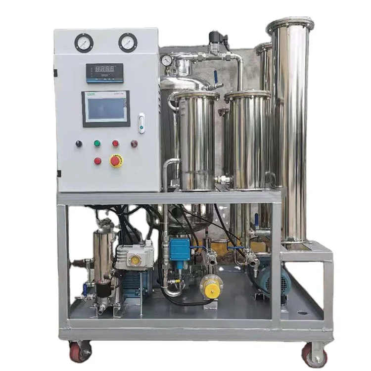 Anti -fire hydraulic oil special vacuum oil filter with three-stage filtration