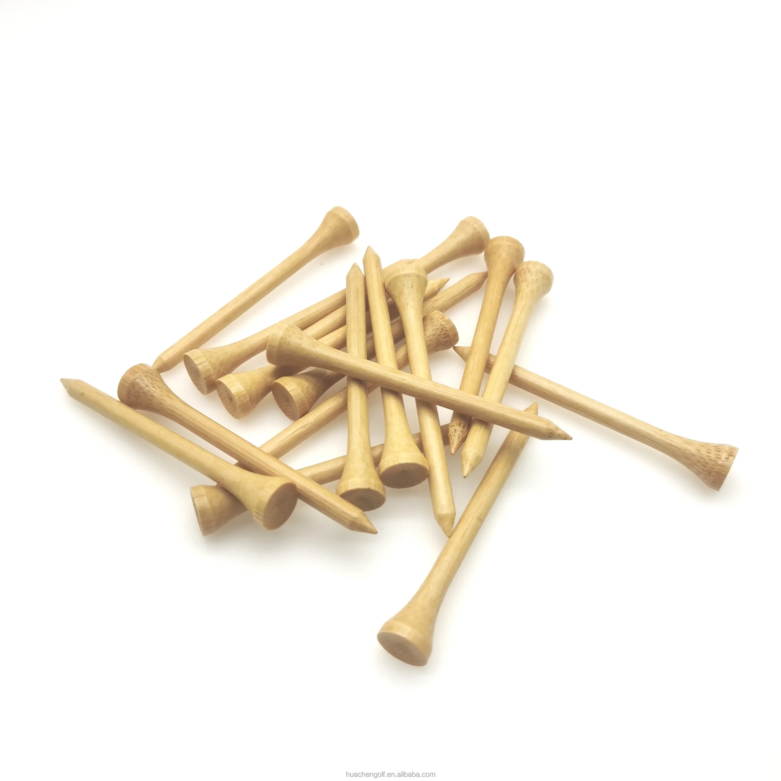 Natural Bamboo Golf Tees Assorted sizes in Plain