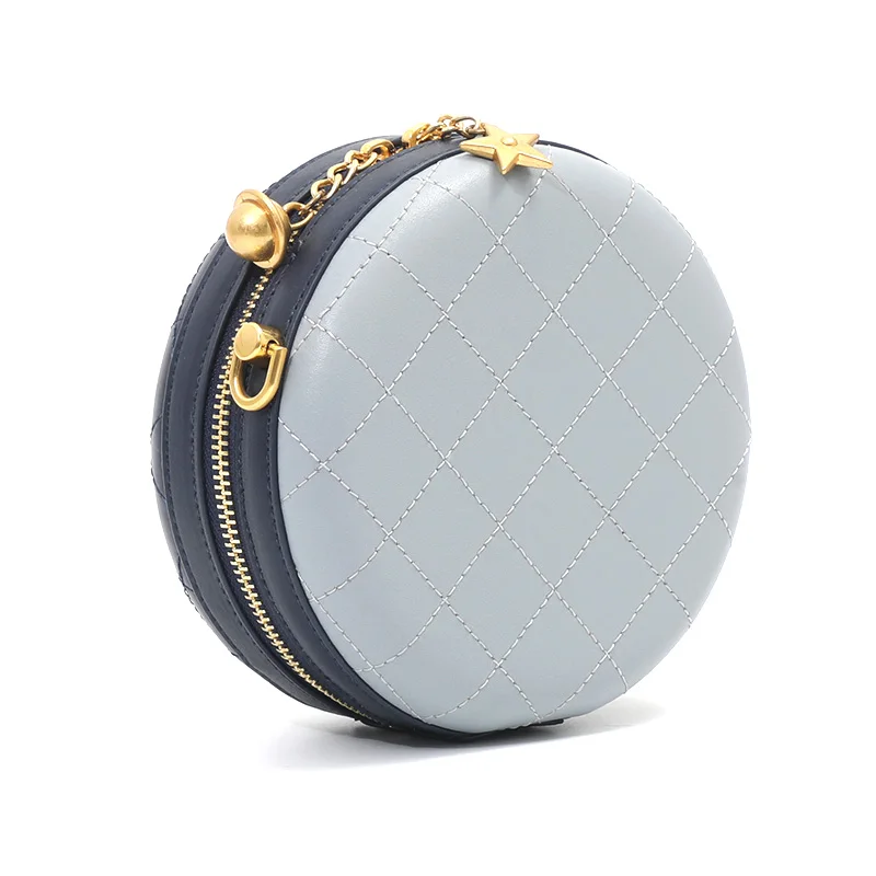 Factory direct sales custom designer round leather women shoulder bag with good price