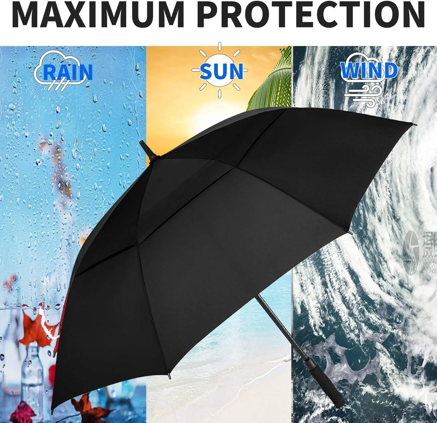 Umbrella Company Business Logo Prints Big Luxury Promotional Branded Golf Custom Waterproof Personalized Your Own Brand