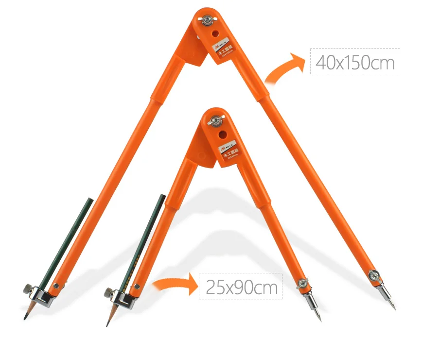 2022 NEW Carpenter Precision Pencil Compasses Large Diameter Adjustable Dividers Marking And Scribing Compass For Woodworking