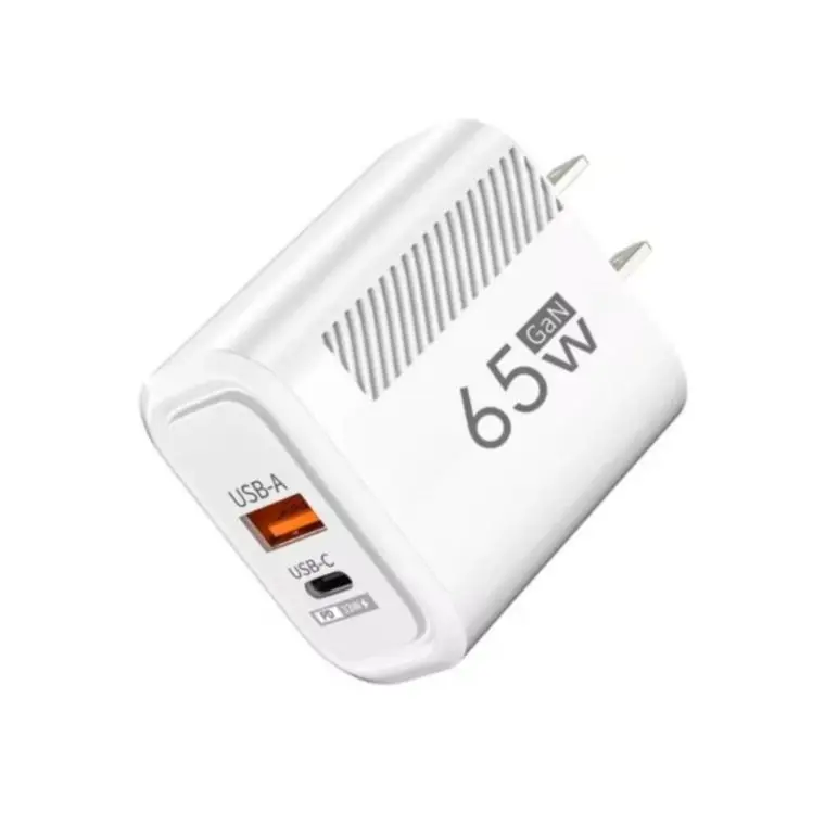 Высокая производительность 65 Вт QC3.0 GaN зарядное устройство PD Быстрая зарядка с двумя портами быстрое для мобильного телефона