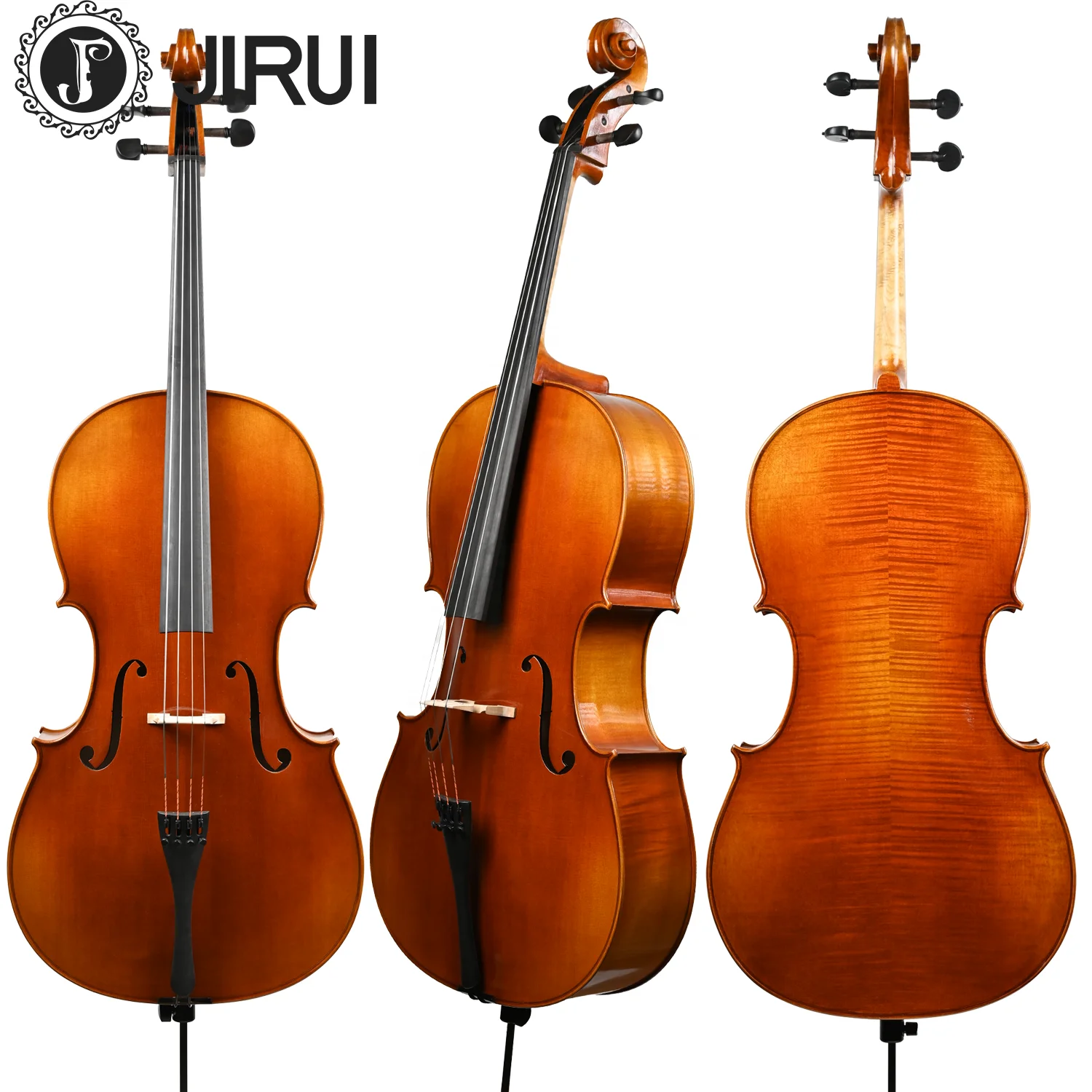 Top Selling Professional Cello4/4 1/8 Cello Handmade High Quality Violins with Advanced Spruce Wood Carbon Fiber Brazil Wood Bow