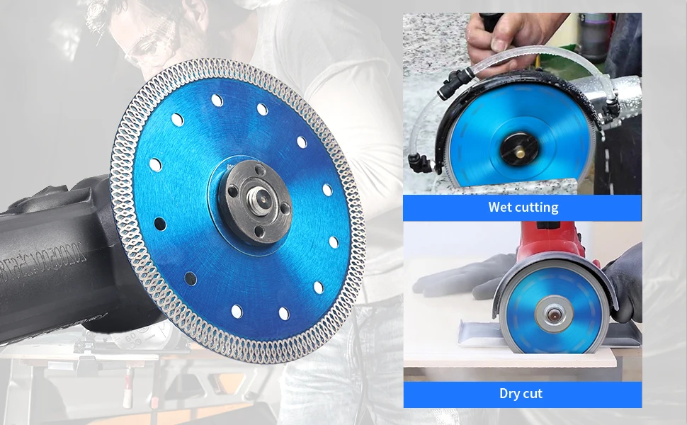 new discs blade shape Hot press 5 in R & K  turbo diamond saw blade for cutting ceramic tile granite marble