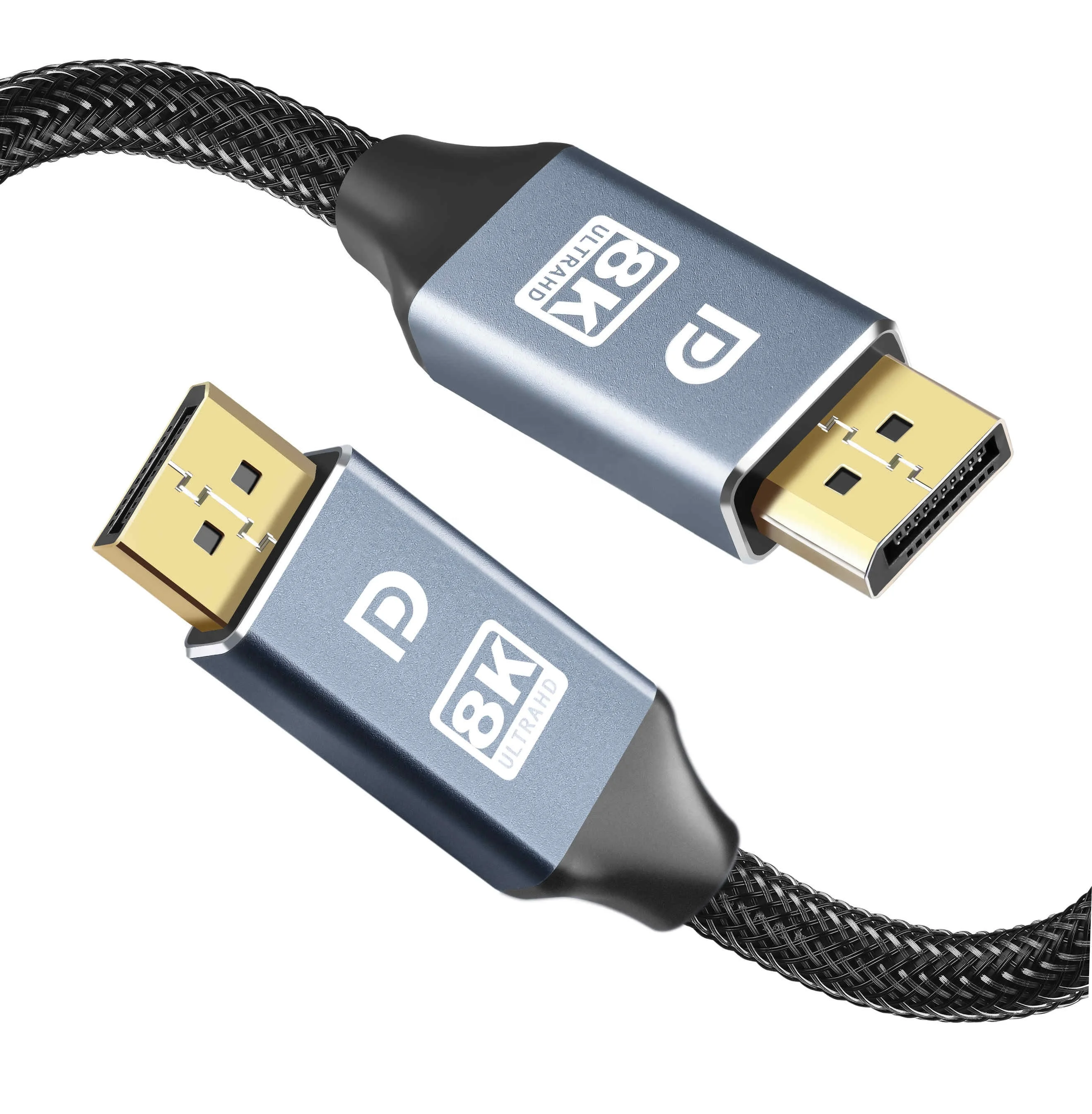  Компьютерный разъем порта дисплея 8K 60 Гц Кабели DisplayPort с позолоченным покрытием оплетка из ПВХ чистой меди кабель DP 1 4 для HDTV PE
