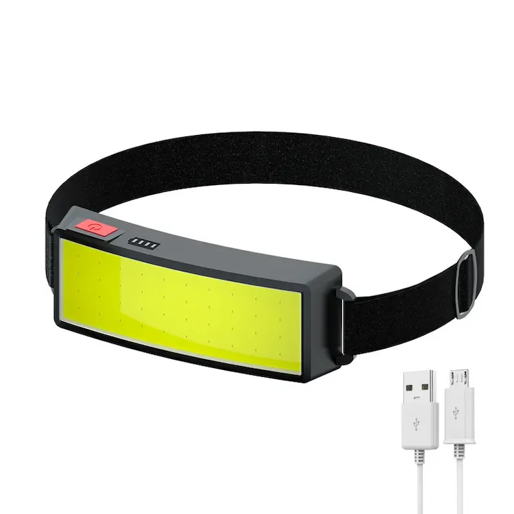 Портативный светодиодный фонарь USB COB, налобный фонарь, лампа для ночной рыбалки, пешего туризма