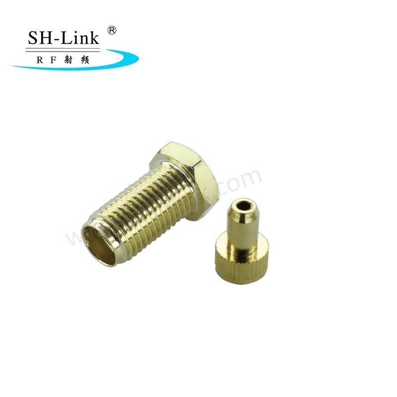 RF coaxial SMA Bulkhead mount  female connector for pigtal cable RG174
