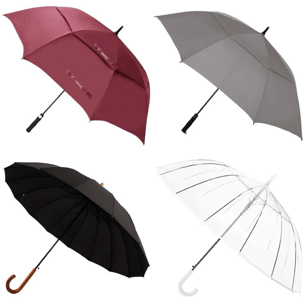 Wholesale Suppliers Manufacturer 27 Inch Large Windproof Logo Prints Big Luxury Promotional Branded Golf Umbrella Custom Logo