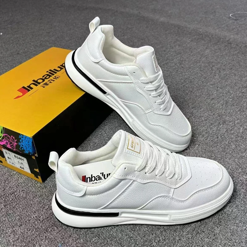 Хорошее качество удобные легкие повседневные ходячие теннисные zapatos deportivos белые кожаные кроссовки Мужская Спортивная обувь