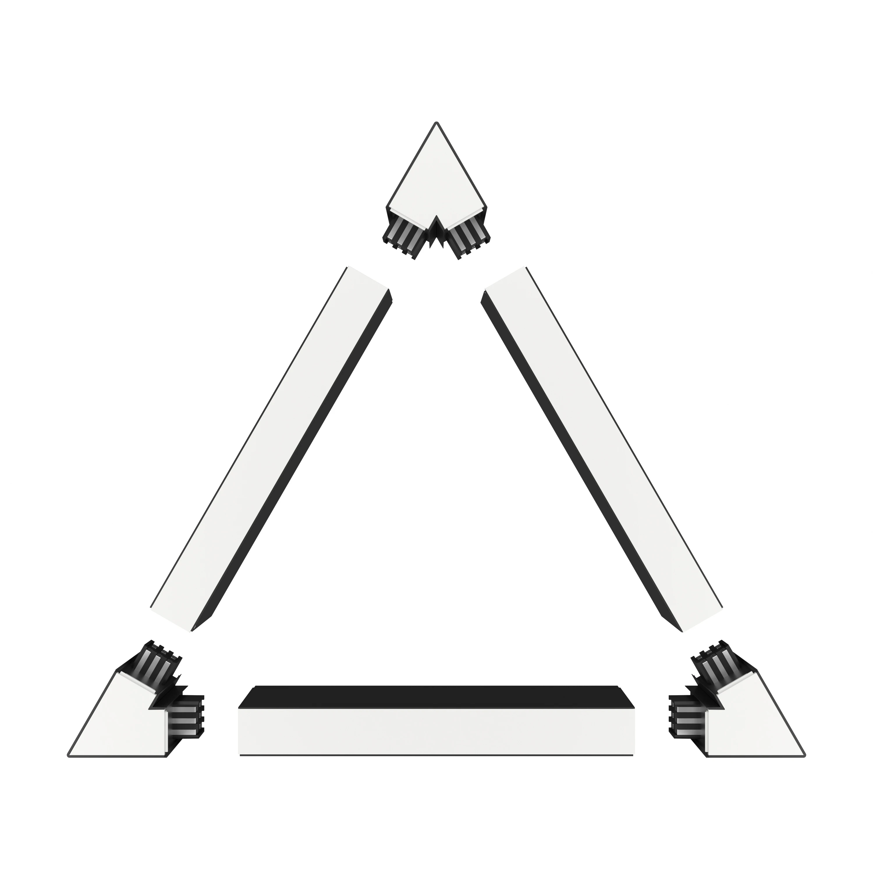 AC200-240V led triangle lamps easy to install modular modern home office