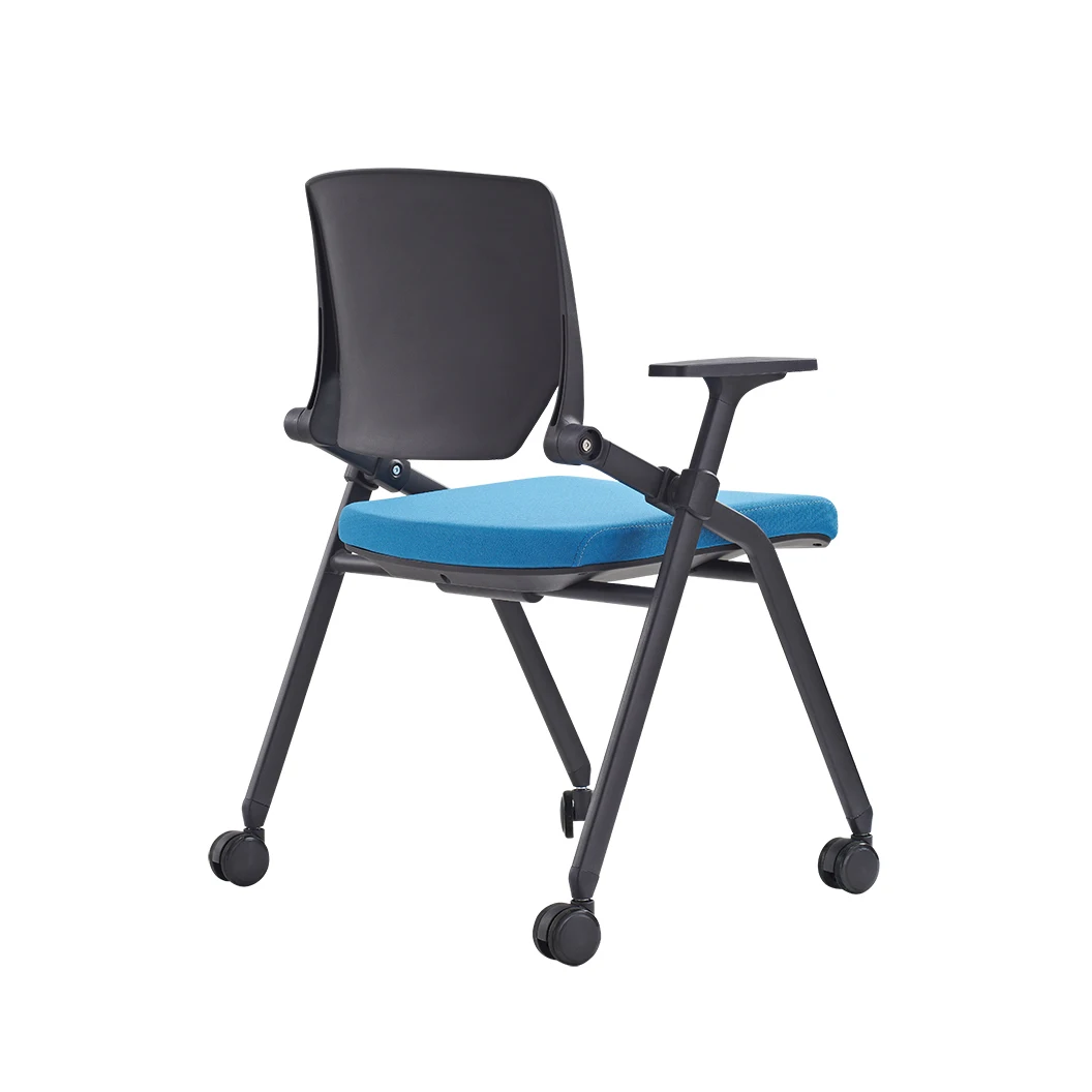 Folding Chair Use for Computer and Conference Room Office Training Chair with writing pad