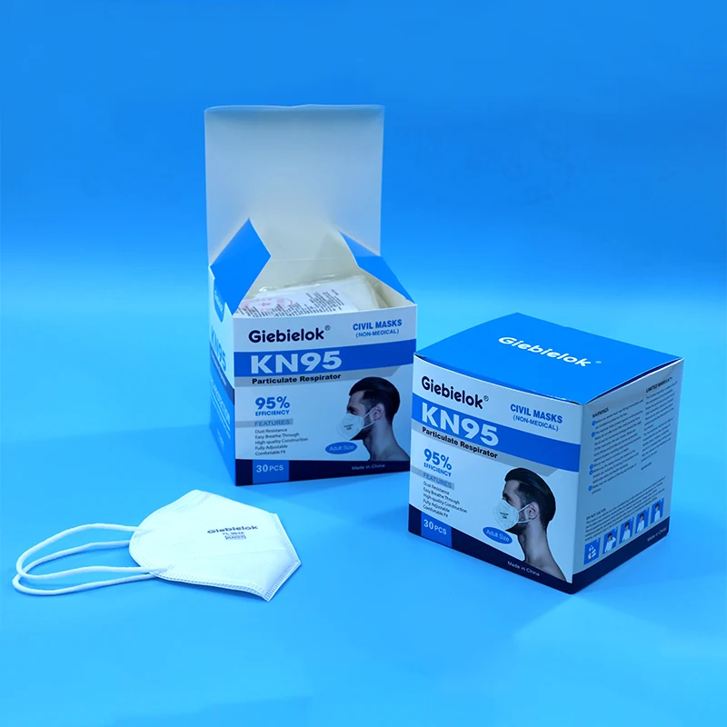 Anti Dust Folding 5 Ply Earloop High Hygroscopicity 3D Kn 95 Mask With Ce Certificate