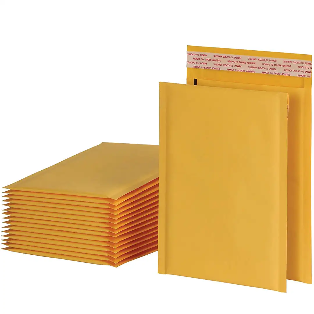 Envelope Custom Bags Mailers Bag Packaging Kraft Envelopes Padded Logo Shipping Mail Mailing Paper Kraft Bubble Mailers