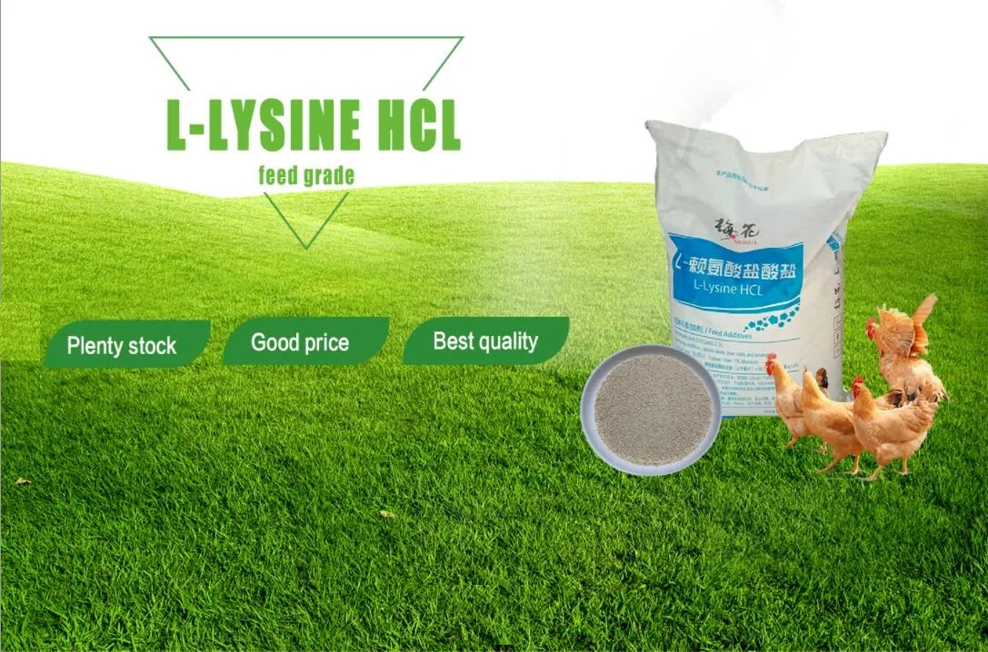 L-Lysine hydrochloride feed grade L-lysine HCL 98.5% MEIHUA BRAND FUFENG BRAND