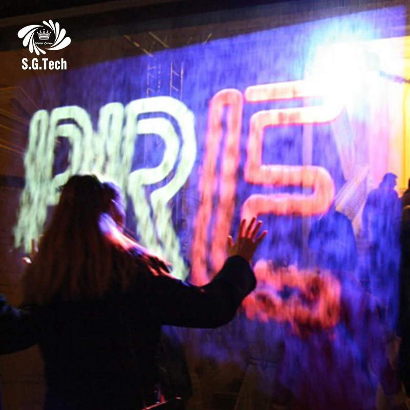 High Quality Length Downward Water Mist Smoke Machine 3D Video Picture Display Fog Screen Projection