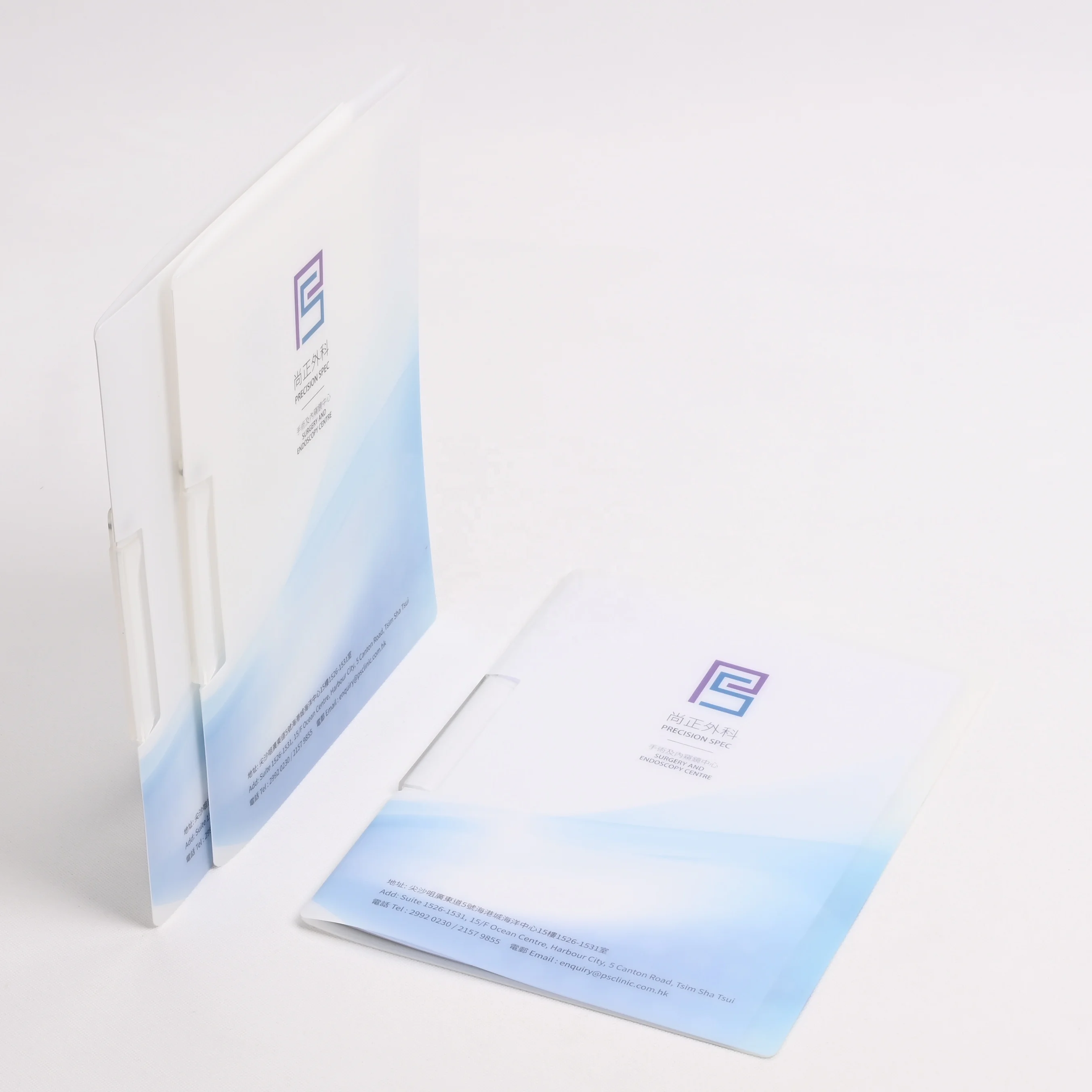 Custom New thickened Plastics Products Manufacturing PP A4 Size Swing Clip File Folder For Office And School