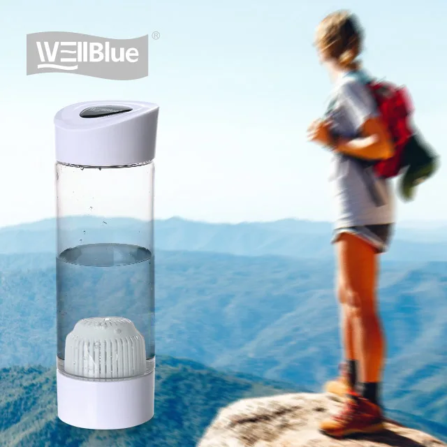 550ML Portable Fashionable unique BPA free Alkaline water filter bottle  with Nylon Bag