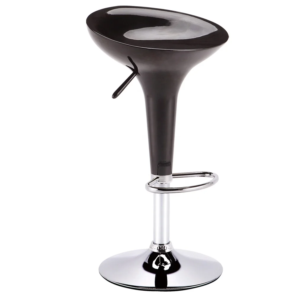 Modern design high kitchen bar stools black restaurant plastic bar bar table and chairs