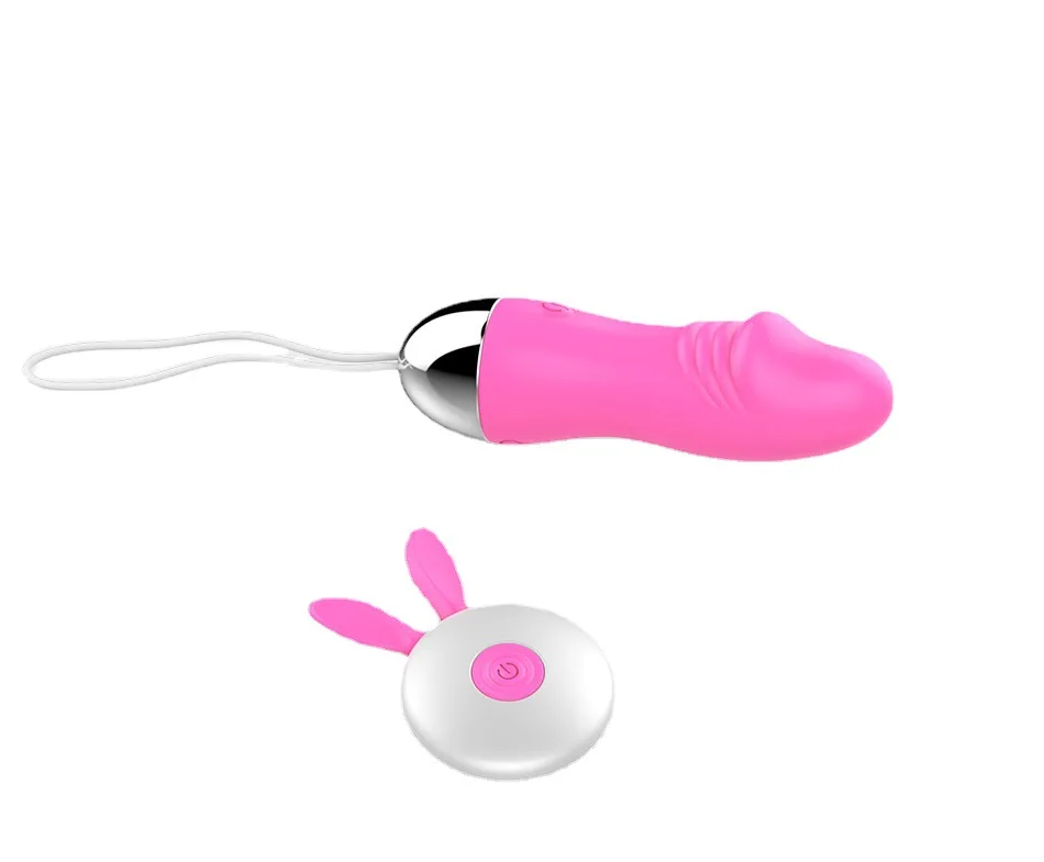 Adult sex Products Wireless Remote control silicone 12 frequency dildo shape pink small size vibrators