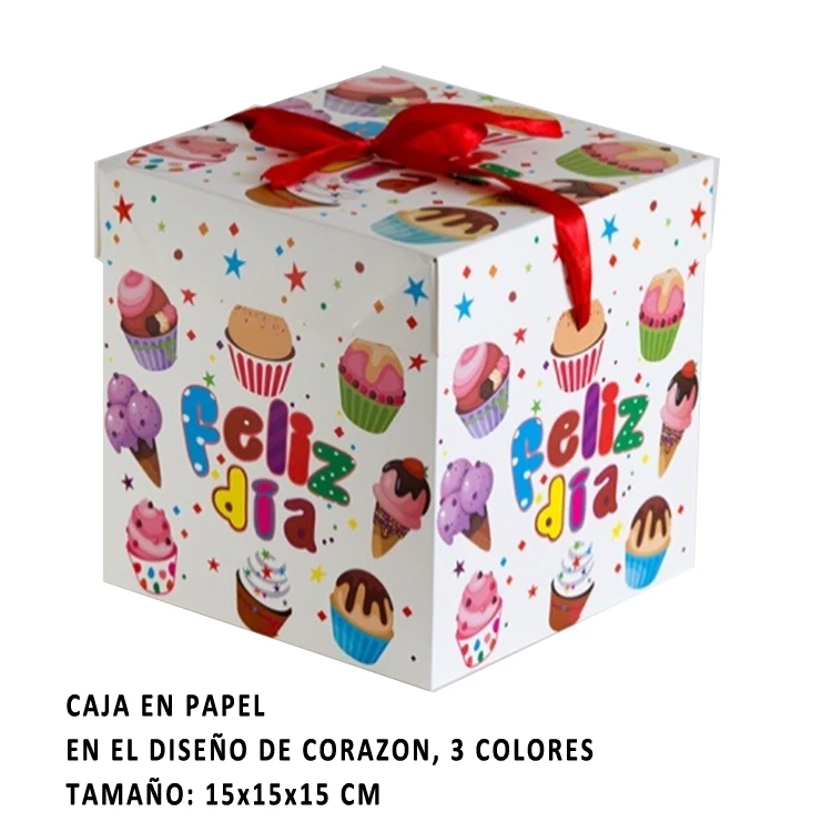 Wholesale of FELIZ birthday gift cake boxes, empty boxes with lids, candy and biscuit boxes