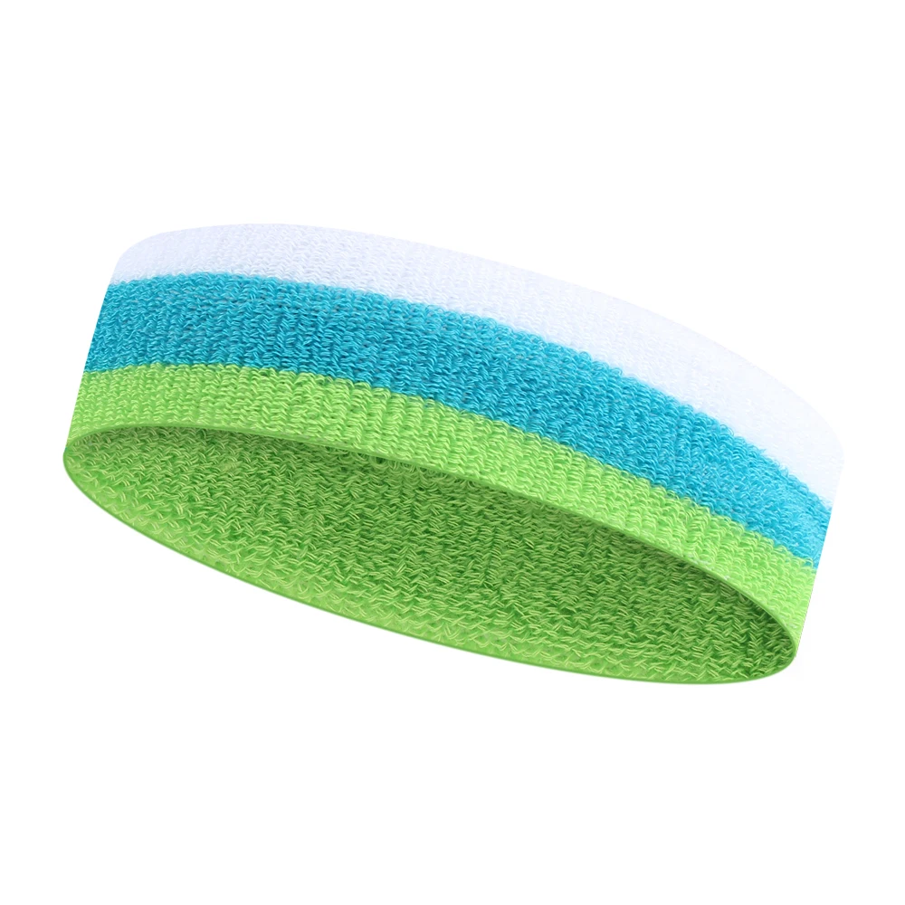 Custom strip colorful flexible elastic sweat band breathable fitness running yoga gym sport Headband