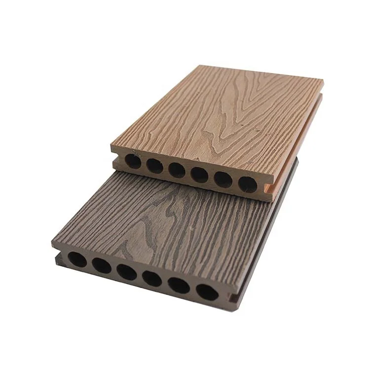 Композитные настилы из ДПК с объемной текстурой под дерево