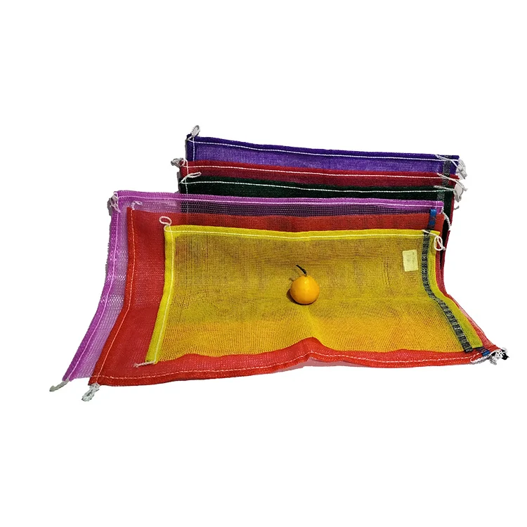 pp woven raffia leno mesh bags fruit vegetable sacks for packing potato and onion