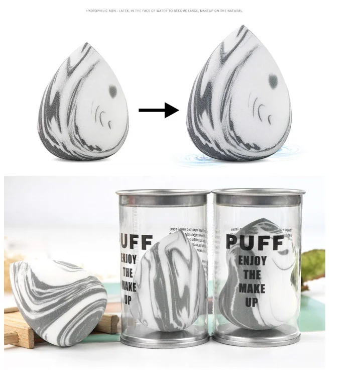 Super Soft Different Shapes Beveled Makeup Egg Set Dry Wet Dual-use Beauty Sponge  Makeup Blender for Liquid Foundations