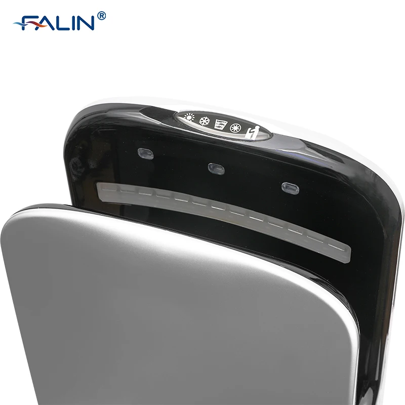 FALIN FL-2029 High Speed ABS UV light Jet Air Hand Dryer For Toilet With HEPA Filter black