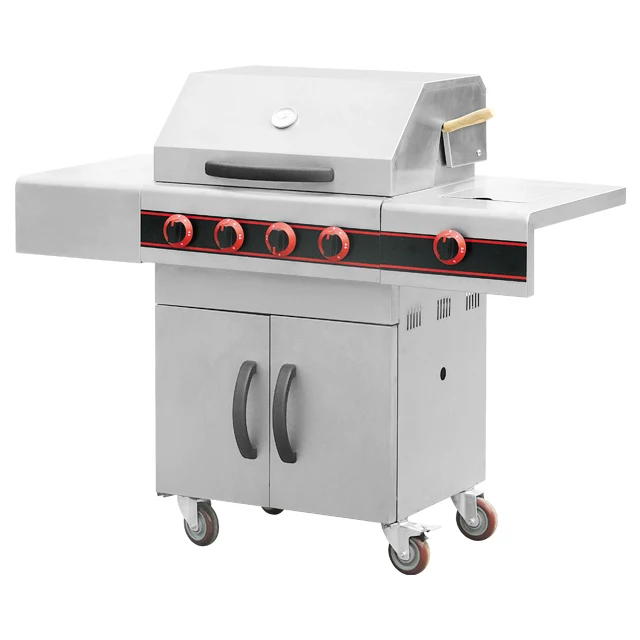 Professional outdoor stainless steel gas grill restaurant flameless gas grills gas bbq grill