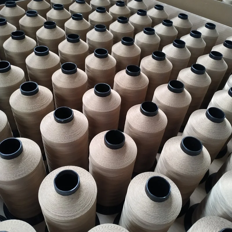 China supply high temperature resistance ptfe coating fiberglass sewing thread