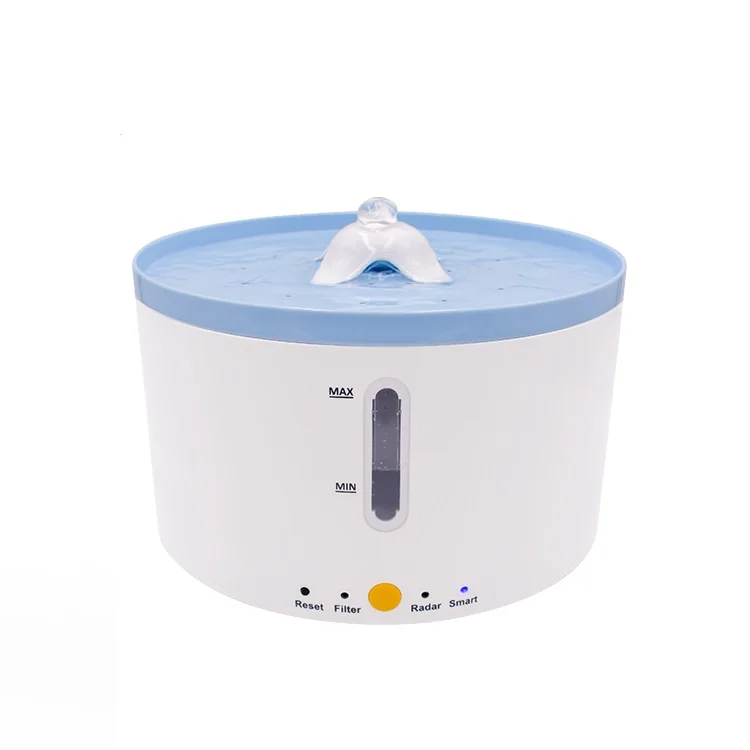 Low Noise Water Fountain With Smart/Normal Modes Cat Fountain Water Bowl for Multiple Pets