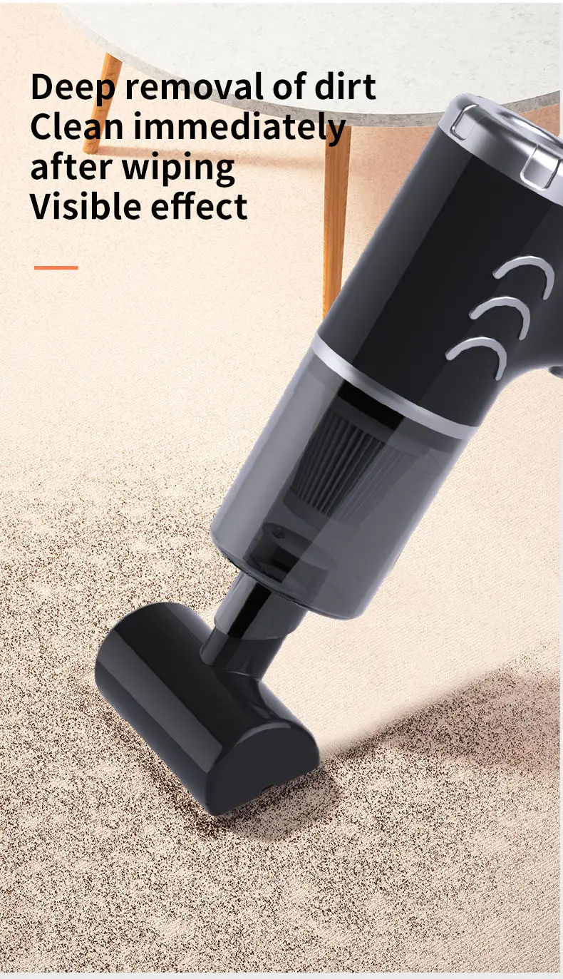Vacuum Cleaner High Power Cordless Handheld Portable Mini Wireless Auto Vacuum Home & Car Dual Use