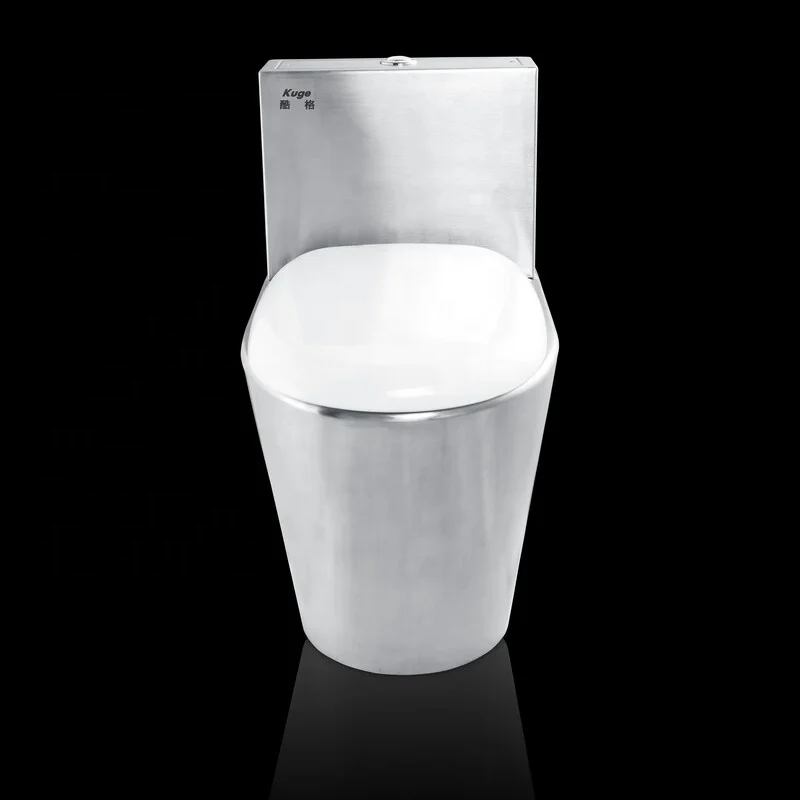 Indonesia Customized 304 316 Water Closet Comode Toilet Asian Dual Flush Stainless Steel Floor Mount Toilet Bowl for Boat