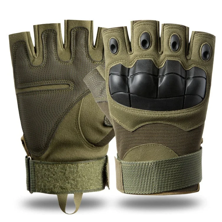 Hard Knuckle Fingerless Half Finger Climbing Outdoor Sport Workout Hunting Shooting Combat Tactical Gloves